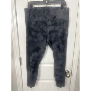 Lululemon Wunder TrainHigh Rise Leggings 16 Diamond Dye Graphite Grey 25" inseam